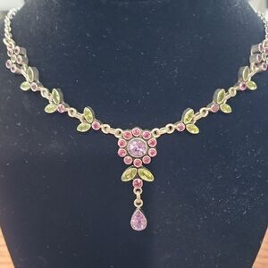 Nicky Butler Daisy Drop Gemstone Necklace